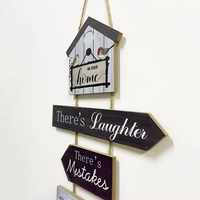 Décoration murale en bois « Partie de la Famille » en promotion usine, panneaux muraux en bois pour l'intérieur de la maison, décoration murale vintage en bois pour la cuisine
