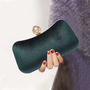 New Velvet Bronzing Evening Bag Vintage Cheongsam Party <b>Clutch</b> Elegant Banquet Bag for Dress - Product Image 3