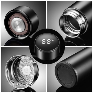 Logo personnalisé Bouteille d'eau <span class=keywords><strong>thermos</strong></span> Bouteille d'eau intelligente avec affichage de la température par LED Cadeaux promotionnels Bouteilles d'eau en acier inoxydable - Product Image 5