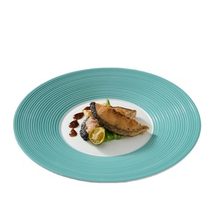 Originalità stoviglie da pranzo in ceramica ristorante di fascia alta occidentale piatto di paglia cappello s <span class=keywords><strong>Pasta</strong></span> italiana - Product Image 6