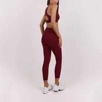 Soutien-gorge de sport dos nageur pour femme, maintien élevé, coussinets amovibles doux, col en V, évacuation de l'humidité, extensible, bretelles ajustables, idéal pour le yoga – Grande Vente