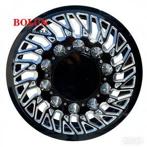 22、24、26、28、30 英寸 8*165.1 10*225 定制黑色铣削抛光锻造双轮毂适用于福特 F350 F450 F550、Ram 3500 轮圈 - Product Image 4