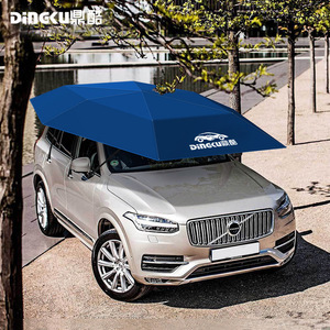 Dingku Carport 4x2.1m Automatic Hydraulic Outdoor Sunshade Rain Shelter Navy Blue Fiberglass Rod Frame - Product Image 5
