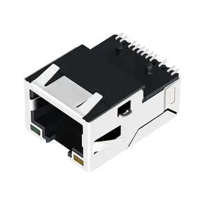 7498011122 7498011122AR Tab Up 10/100 Base-t SMT Magnetic Ethernet Surface Mount RJ45 Connector With Leds