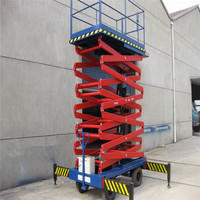 Chariot élévateur à ciseaux hydraulique semi-automatique/manuel Skylift 4m 6m 8m 10m 12m 14m