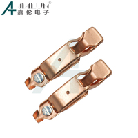JIA LUN 61 Length Bold Design Pure Brass with Screw crocodile Clips for Electronic Instrument