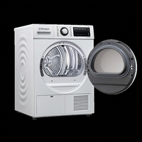 Lavadora-Secadora Apilable WH de 15 kg con Inversor, Carga Frontal, Gran Capacidad, Unidad Combinada de Lavado y Secado, Blanca