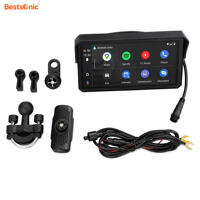Pantalla para motocicleta Bestsonic de 6 pulgadas HD IPS con pantalla táctil compatible con guantes para una conducción segura, con CarPlay inalámbrico y Android Auto.
