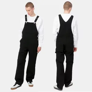 Mode Hoge Taille Jumpsuits Voor Mannen Op Maat Lange Bretels Mannen Werken Overall Broek Canvas Tuinbroek Heren