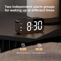 Schlanker High-End LED Digitaler Wecker mit Sprachaktivierung; Kompakter Studentenwecker; Grenzüberschreitend Empfohlener Moderner Kunststoffwecker
