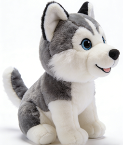 Low MOQ Wholesale Cute <strong>Husky</strong> <strong>Dog</strong> Plush <strong>Toy</strong> Soft Stuffed Animal Custom - Product Image 2