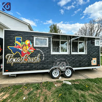 Camión de Comida Móvil Personalizado CAMPTRL USA con Cocina Completa para Hot Dogs, Snacks, Papas Fritas, Café, Helados, Remolque de Comida para Catering