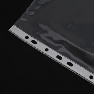 Fabriek Directe Levering Oonan Bej-5545 Aangepaste Pp Transparant A4 Losse Blad Bestand Zak Met 11-Holes Opties 100/Pack - Product Image 4