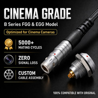 Connecteur circulaire série B Broadcast FGG EGG, prise auto-bloquante push-pull pour caméras et systèmes de cinéma professionnels