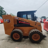 Gebrauchter Caterpillar CAT 246D3 Mini-Radlader Kompakter Radlader Multifunktionales Baugerät Sofort Verfügbar