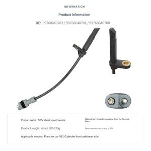 ABS Tekerlek Hız Sensörü 99760640702 997 606 407 01 997 606 407 00 PORSCHE 911 için geçerlidir - Product Image 6
