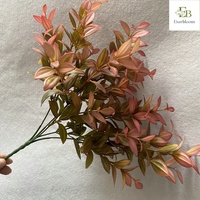 Großhandel 25 Stück Künstliche Vanilleblätter Plastik-Grünpflanzen Hochzeits-Deckendekoration Blumenreihe Blätter Blumenarrangement