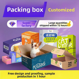 Boîte d'emballage pour avion en carton ondulé écologique personnalisée avec impression numérique en petite série, compatible micro-ondes - Product Image 1