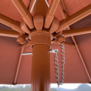 Parasol de terrasse haut de gamme à double colonne centrale pour l'extérieur, idéal pour la protection solaire dans les jardins, villas, maisons, sur les plages, balcons et pour le <span class=keywords><strong>camping</strong></span>. - Product Image 2