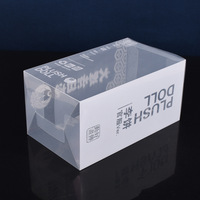Boîte givrée PP plastique PET cosmétique boîte pliante PVC sergé transparent boîte d'emballage