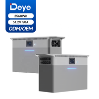 Solution ESS résidentielle personnalisée Deye, batteries de stockage au lithium-ion rechargeables Lifepo4 solaires