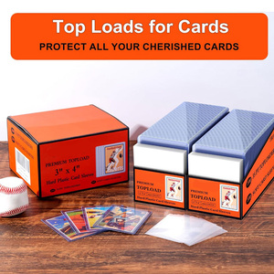 200 protège-cartes rigides en plastique de 3x4 pouces pour cartes de jeu de sport et de football - Product Image 2