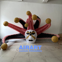 Énorme araignée gonflable personnalisée à dégradé de couleurs, réaliste et multicolore, pour la décoration de scène hantée d'Halloween