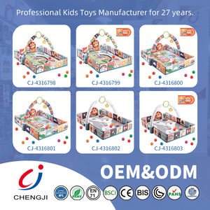 चेंगजी 3 में 1 बच्चे खेल मैट बहुक्रियाशील गतिविधि बाड़ फिटनेस रैक महासागर गेंदों बेबी प्ले जिम मैट सेट - Product Image 6