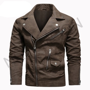 Veste en toile pour homme, style streetwear, automne et hiver, veste de moto pour homme - Product Image 1