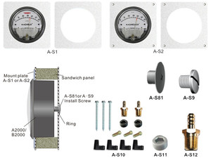 Áp Kế Đo Áp Suất Khác Biệt Áp Suất Không Khí Đo - Product Image 6