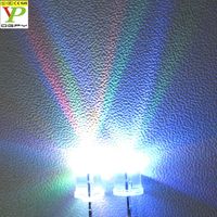 Diode LED multicolore F5 5mm 0,06W avec capsule transparente, clignotement rapide, clignotement lent, faible consommation d'énergie, 1000 pièces par sac