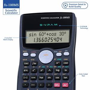 Calculadora Científica Fx-100MS, 300 Funciones, Números Complejos, Cálculo <span class=keywords><strong>de</strong></span> Base N, Solución <span class=keywords><strong>de</strong></span> Ecuaciones, Integral, Diferencial, <span class=keywords><strong>Descuento</strong></span> - Product Image 1