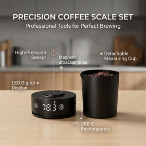 Balance à café <span class=keywords><strong>Timemore</strong></span> de haute qualité en acier inoxydable et plastique ABS, mesure précise de 0,1 g et charge rapide Type-<span class=keywords><strong>C</strong></span> - Product Image 2