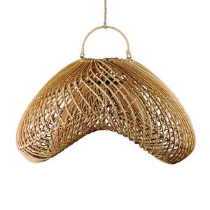 Gubuk Bali Traditional U-Shaped <b>Rattan</b> <b>Hanging</b> <b>Chair</b>-Handmade Indoor Furniture Decoration for Living Room Natural Color All - Product Image 1