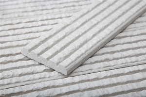 Trắng Mặt Tiền Biệt Thự Bên Ngoài Đá Tường Ốp Gốm Bên Ngoài Bức Tường Ốp Đất Nung Tường Ốp - Product Image 2