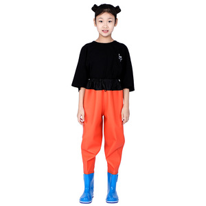 TOPIND <span class=keywords><strong>cuissardes</strong></span> de pêche imperméables en PVC pour enfants avec bottes <span class=keywords><strong>cuissardes</strong></span> de poitrine pour enfants - Product Image 5