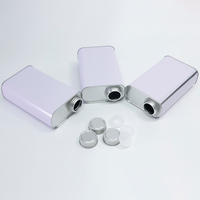 Boîte métallique carrée durable de 500 ml avec bouchon à vis, conteneur vide pour colle liquide, antirouille, vente en gros