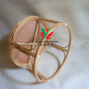 Natural Color <strong>Nesting</strong> Round Rattan Bamboo Coffee <strong>Table</strong> - Product Image 3