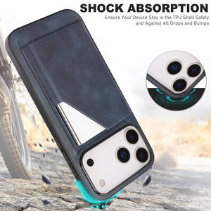 Étui portefeuille magnétique <span class=keywords><strong>en</strong></span> <span class=keywords><strong>cuir</strong></span> PU <span class=keywords><strong>avec</strong></span> porte-carte, étui compatible <span class=keywords><strong>avec</strong></span> la charge sans fil <span class=keywords><strong>pour</strong></span> <span class=keywords><strong>iPhone</strong></span> 17 16 15 14 13 <span class=keywords><strong>12</strong></span> <span class=keywords><strong>Pro</strong></span> <span class=keywords><strong>Max</strong></span> - Product Image 5