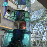Chine fabricant nouvelle conception produits d'aquarium poisson artificiel rond grand aquarium acrylique