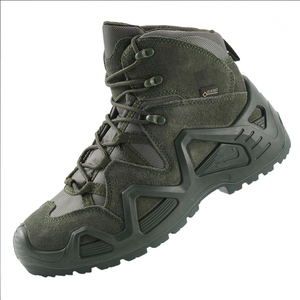 Bottes de randonnée pour hommes DF022 AS33 avec fermeture éclair intérieure, bottes de trekking sportives disponibles en marron beige, possibilité de personnaliser le logo, vente en gros - Product Image 6