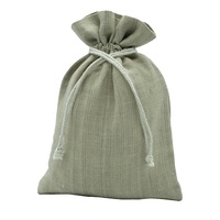 Sac à cordon réutilisable en lin naturel personnalisé, poignée en corde de coton, matériau biodégradable et écologique, design et logo personnalisables