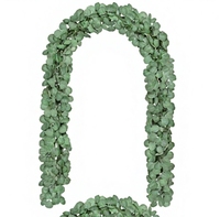 Guirlande de feuilles d'eucalyptus artificielles en soie CQURE, 72 pièces, pour décoration de table, couronne, vigne, mariage, fête, cheminée, mur, pièce