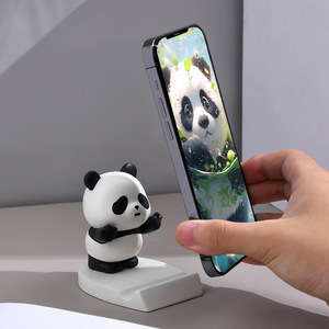 Panda Phone Stand Resin Cute Style Desktop <b>Holder</b> For <b>Tablet</b> And Mobile Device - Product Image 2