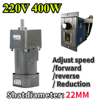 Controlador de Velocidad Variable Reversible para Motor de CA PLC, 400W, 220V, 7-470 RPM, Venta al por Mayor