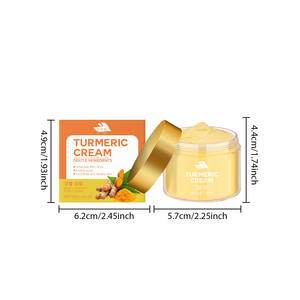 OEM علامة خاصة مرطب تبييض الوجه مضاد للشيخوخة كريم شد وتفتيح الوجه <span class=keywords><strong>Tumeric</strong></span> - Product Image 6