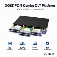 Platform OLT Combo Ekspansi C-Data FD1700S dengan Manajemen Terintegrasi CLI WEB Telnet SSH WEB3.0 CMS dan 4/8/16 Port PON GPON XG(S)PON