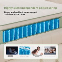 Gel-Memory-Foam Hybrid-Matratze mit Unabhängigen Federn, Geräuscharm, King-Size - Rollmatratze in Box für Zuhause und Schlafzimmer