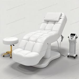 Tempat tidur kecantikan elektrik baru pijat tempat tidur wajah hitam untuk salon kecantikan tempat tidur bulu mata 3 motor - Product Image 4