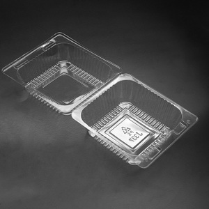 使い捨て透明な正方形のファストフードハンバーガーサンドイッチテイクアウト用プラスチック容器ボックス包装 - Product Image 3